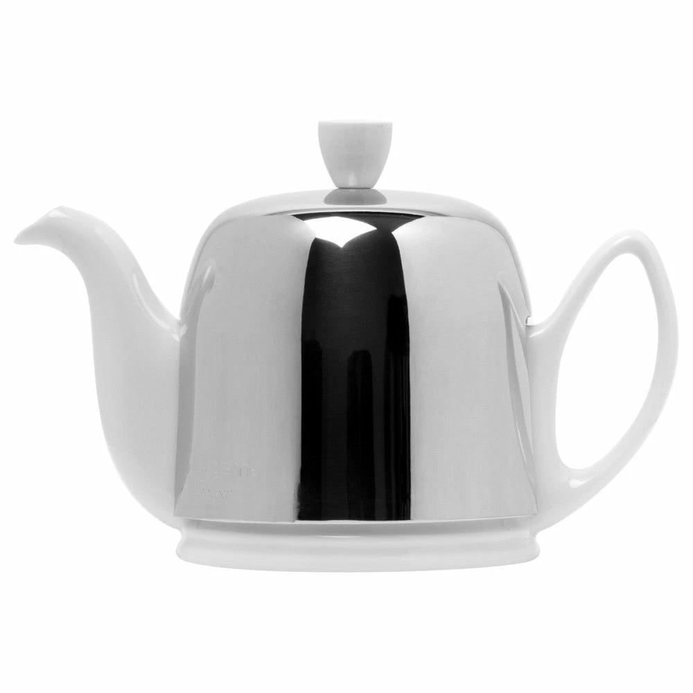 Cheapest π Guy Degrenne Salam - White Base With Polished Stainless Steel Cover 4 Cup Teapot β 1 Guy Degrenne Salam - White Base With Polished Stainless Steel Cover 4 Cup Teapot