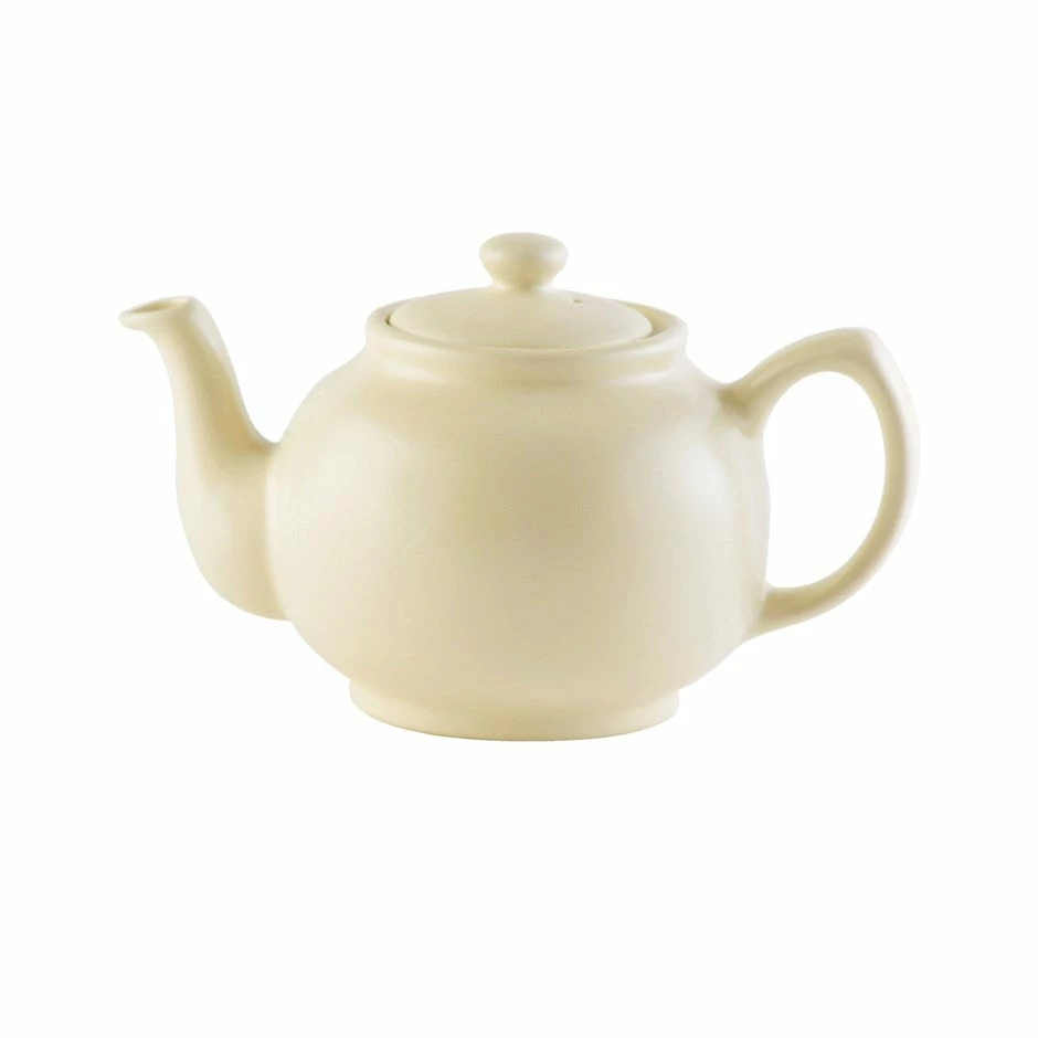 Buy π₯° Pippins Tea Company Inc. Price & Kensington, Matte Cream Teapot, 6 Cup 1100ml/39oz Tea Wares π 1 Pippins Tea Company Inc. Price & Kensington, Matte Cream Teapot, 6 Cup 1100ml/39oz Tea Wares