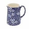 Burleigh Blue Calico Creamer / Tankard Tea Wares