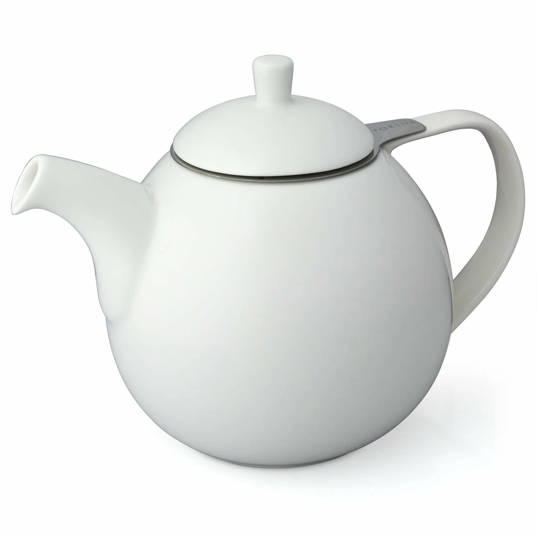 Best Pirce π₯ Tea Wares For Life Curve Teapot With Infuser And Lid WHITE β€οΈ 1 Tea Wares For Life Curve Teapot With Infuser And Lid WHITE