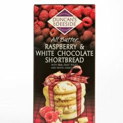 Duncan's Of Deeside - All Butter Raspberry & White Chocolate Shortbread