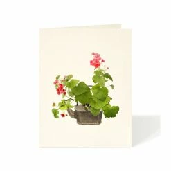 Pippins Tea Company Inc. Card, All Occasion, Tea Pot Begonias General Store