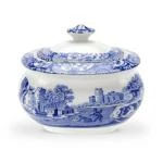Spode - Blue Italian Covered Sugar Bowl