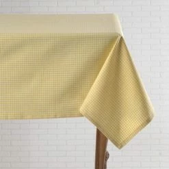 Pippins Tea Company Inc. General Store Tablecloth, Yellow Gingham 60 X 90"