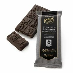 Rogers' Chocolates Rogers' Almonds & Raisins In Dark Chocolate Bar