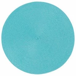Pippins Tea Company Inc. Round Placemat, Aqua