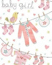 Pippins Tea Company Inc. Card, Baby Girl General Store