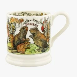 Emma Bridgewater 1/2 Pint Mug - In The Woods Beavers Tea Wares