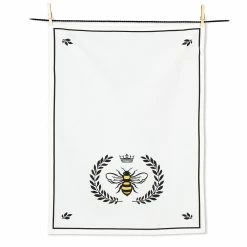 Pippins Tea Company Inc. Tea Towel, Bee Crest