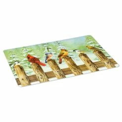 Pippins Tea Company Inc. General Store Placemat, Birds On A Fence Post