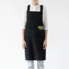 Pippins Tea Company Inc. General Store Apron, Linen Crossback, Black
