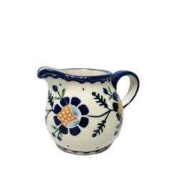 Tea Wares Boleslawiec Polish Pottery - Blue Daisy Creamer & Sugar Bowl Set