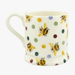 Emma Bridgewater 1/2 Pint Mug - Bumblebee & Small Polka Dot