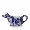Burleigh Blue Calico Cow Creamer