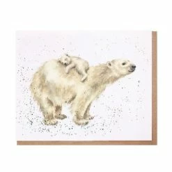 Card, All Occasion; Wrendale Polar Bear Hugs