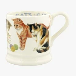 Emma Bridgewater 1/2 Pint Mug - Cats All Over Tea Wares