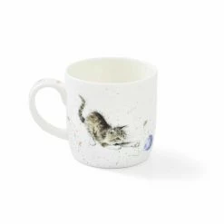 Royal Worcester Tea Wares Wrendale Mug , Cat And Mouse