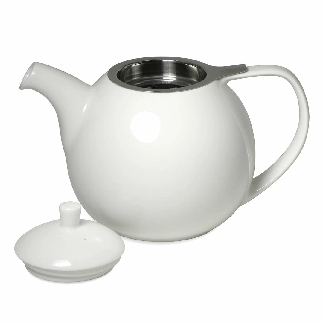 Best Pirce π₯ Tea Wares For Life Curve Teapot With Infuser And Lid WHITE β€οΈ 3 Tea Wares For Life Curve Teapot With Infuser And Lid WHITE