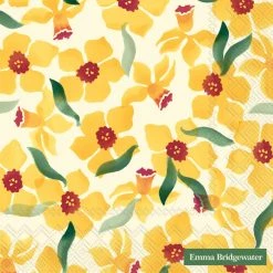 Pippins Tea Company Napkin, Daffodils, Lunch General Store