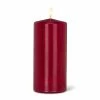 Pippins Tea Company General Store Candle, Pillar Large Dark Red