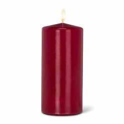 Pippins Tea Company General Store Candle, Pillar Large Dark Red