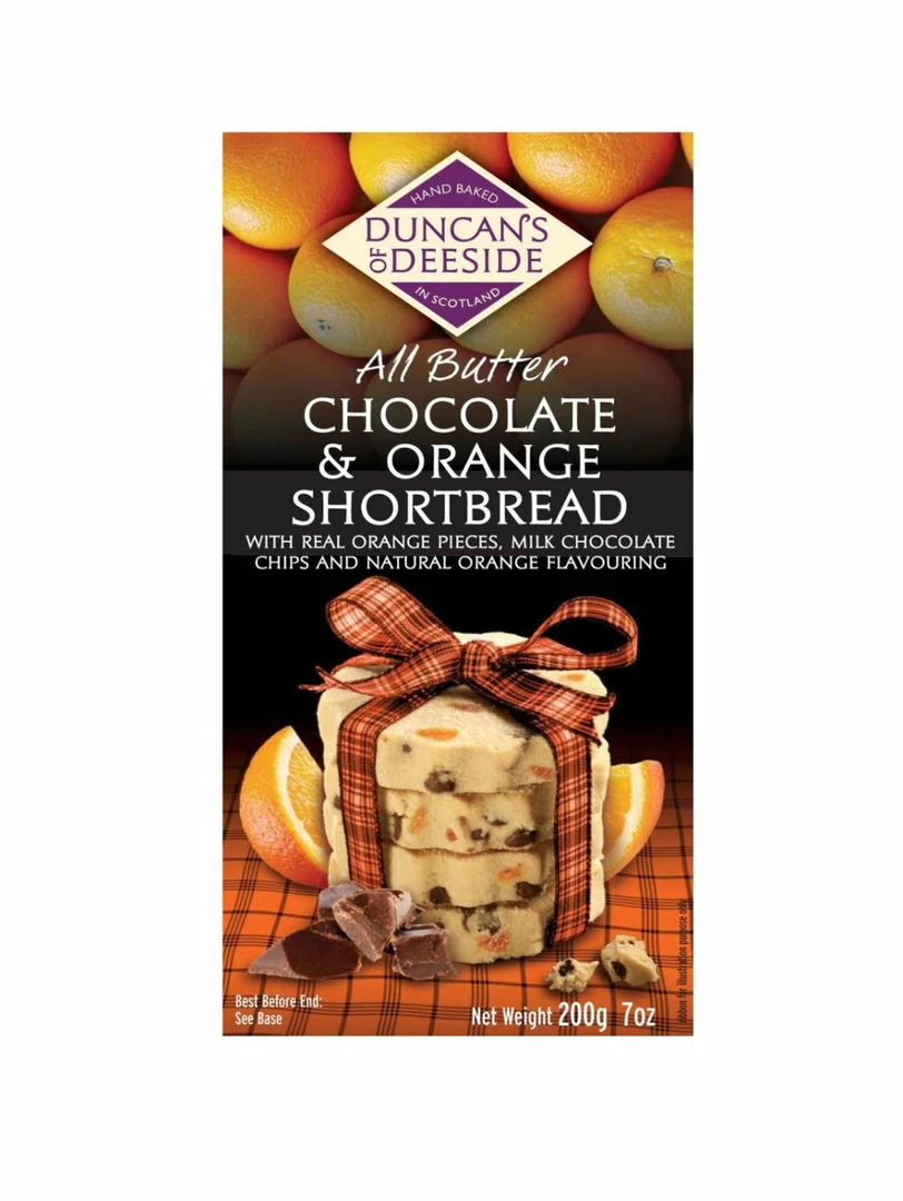Buy π Duncan's Of Deeside - All Butter Chocolate & Orange Shortbread 𧨠1 Duncan's Of Deeside - All Butter Chocolate & Orange Shortbread