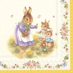 Pippins Tea Company Inc. General Store Napkin, Spring Fantasy Easter, Lunch