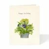 Pippins Tea Company Inc. General Store Card, Happy Birthday Flowers And Ferns