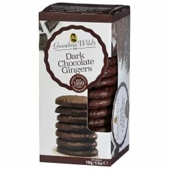 Pippins Tea Company Inc. Grandma Wild's Dark Chocolate Ginger Biscuits Sweet Shop