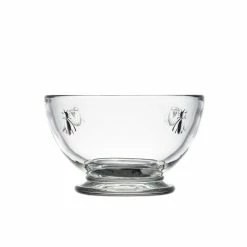 Bee S/4 Footed Glass Bowls 21oz, La Rochere General Store