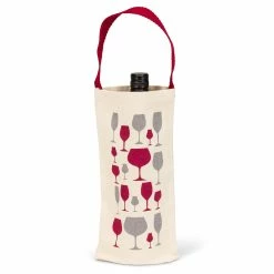 Pippins Tea Company Inc. General Store Bottle Bag - Wine Glasses