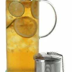 For Life Lucent Glass Iced Tea Jug W/ Capsule Infuser 48 Oz.