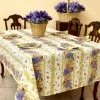 Pippins Tea Company Inc. Tablecloth, Provence Lavender & Rose, Multiple Sizes Rectangle