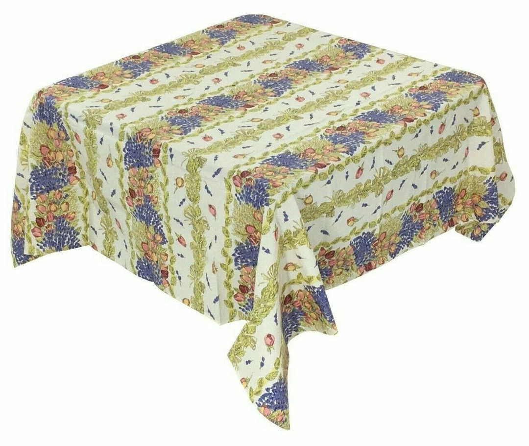 Buy 😀 Pippins Tea Company Inc. Tablecloth, Provence Lavender & Rose, Multiple Sizes Rectangle ✔️ 2 Pippins Tea Company Inc. Tablecloth, Provence Lavender & Rose, Multiple Sizes Rectangle