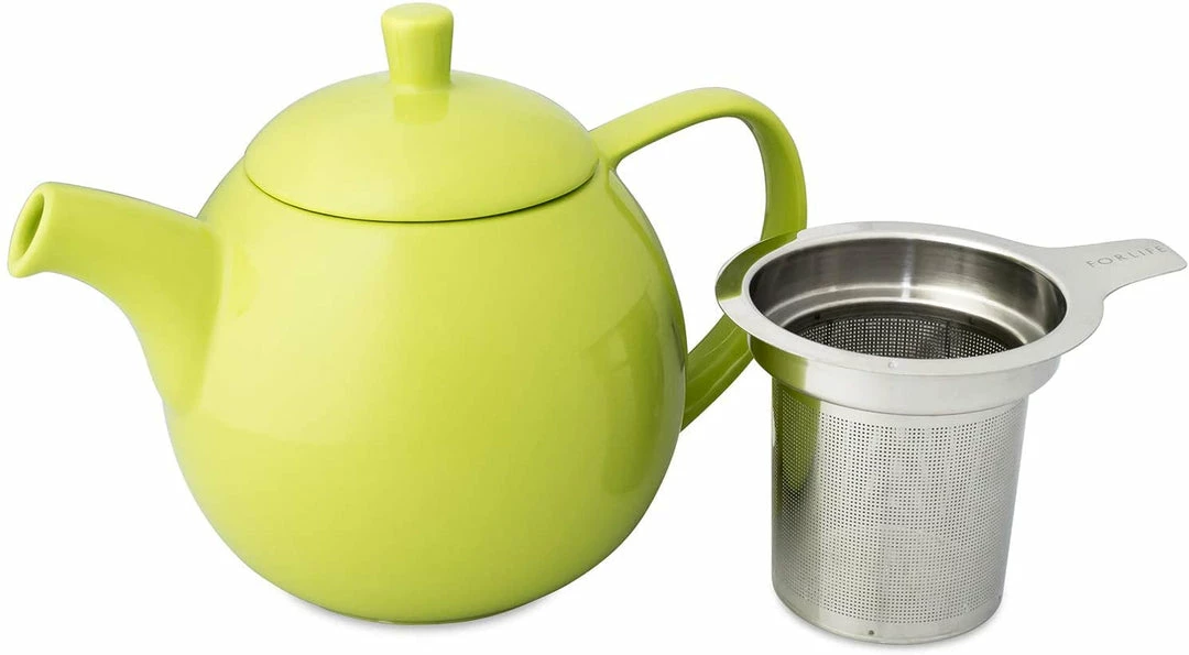 Deals π Tea Wares For Life Curve Teapot With Infuser And Lid LIME π 2 Tea Wares For Life Curve Teapot With Infuser And Lid LIME
