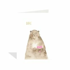 Pippins Tea Company Inc. General Store Card. Valentine, Love Bear