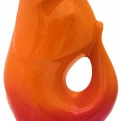 Pippins Tea General Store Gurgle Pot - Ombre Orange / Red