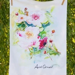 General Store Tea Towel, April Cornell, Peony Watercolour