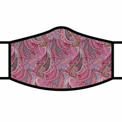 Pippins Tea RainCaper Re-usable Face Mask; Pink Paisley