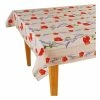 Pippins Tea Company Inc. Tablecloth, Provence, Cream Poppies Rectangle General Store