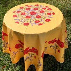 Pippins Tea Company Inc. General Store Tablecloth, Provence, Poppies, Multiple Sizes