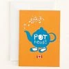 Pippins Tea Company Inc. Card, All Occasion; Pot Head