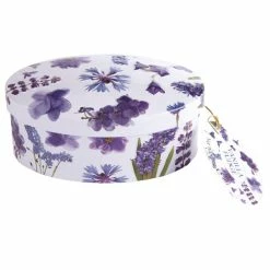 Pippins Tea Company Inc. Gardiners Vanilla Fudge, Purple Flower Tin