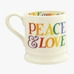 Emma Bridgewater 1/2 Pint Mug - Rainbow Toast Love Is Love