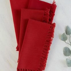 Napkin, April Cornell, Essential Napkins Red