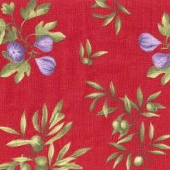 Pippins Tea Company Inc. Tablecloth, Provence, Red Fig & Olive Rectangle General Store