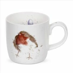 Royal Worcester Wrendale Mug, Garden Friend Robin