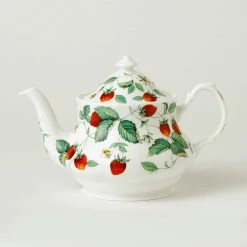 Pippins Tea Company Inc. Roy Kirkham Alpine Strawberry "Anne" Teapot Tea Wares