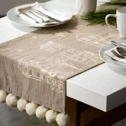 Pippins Tea Company Table Runner, Village