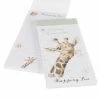 Note Pad With Magnet, Wrendale Giraffe